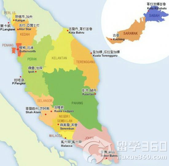 马来西亚具体地理位置介绍